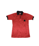 NOS Vintage 80s Mens Large Blank Short Sleeve Referee Soccer Jersey Red USA - $40.55 CAD