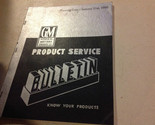 1950 GM Buick Cadillac Chevrolet Pontiac Bulletins Manual OEM Rare Jan 3... - £48.32 GBP
