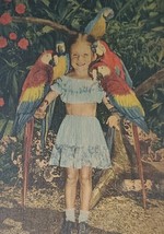 Girl Parrot Jungle Red Girl  Road Miami FL Postcard - $7.00