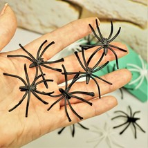 BIG HALLOWEEN SPIDERS Charms Black White Spiders For Halloween Craft Sma... - £8.78 GBP