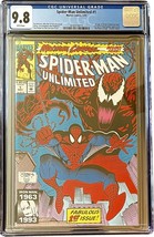 Spider-Man Unlimited #1 CGC 9.8 NM/M 1st App. Shriek 1993 Maximum Carnage Marvel - £104.23 GBP
