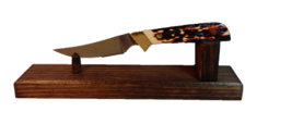 Rustic Pine Wooden Knife Stand Display for Hunting Pocket or Collectible... - $14.99