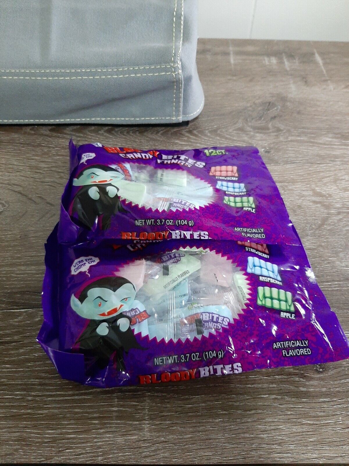 BLOODY BITES CANDY Fangs. LOT OF 2 12 CT. Bags-Brand New-SHIPS N 24 HOURS - $14.73