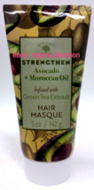 Hair Masque Avocado + Moroccan Oil Infused w/ Green Tea Ext 5 Oz Bran Dnew Sealed - £11.07 GBP