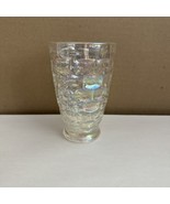 (1) Federal Yorktown Iridescent Thumbprint Glass Tumblers 8oz MCM Vintag... - $386.02 MXN