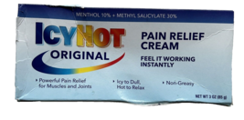 Icy Hot Orignal Pain Relieving Cream 3 oz. ~ DENTED BOX ~ EXP: 10/2026 - £6.58 GBP