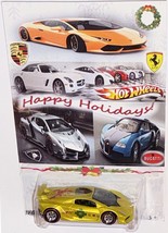 Lambo Sesto Elemento CUSTOM Hot Wheels Happy Holidays Car w/RR - $94.59