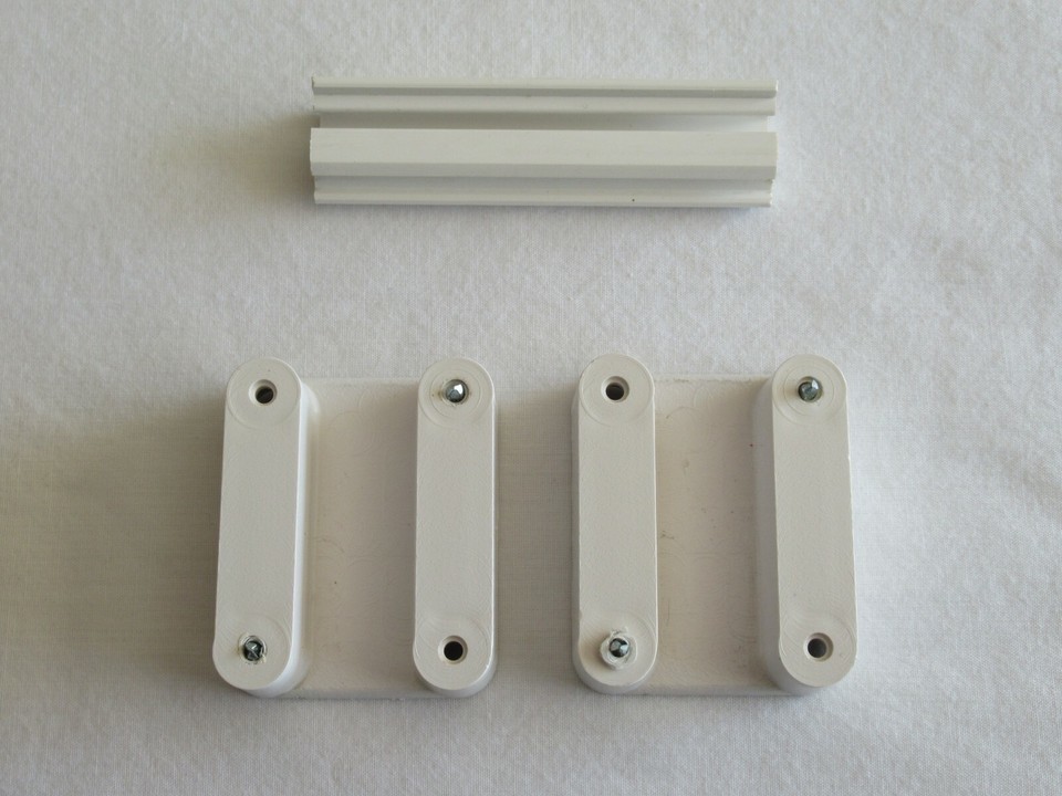 Passap Knitting Machine Parts Big Vario Part: 2 Bottom Feet and 1 Slider - $9.50
