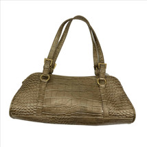 Bisou Bisou Michele Bohbot Gold Color Faux Snake Skin Purse - $17.81