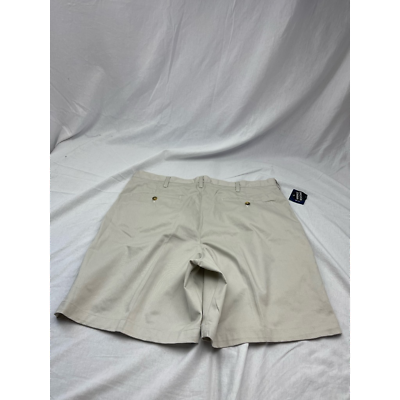 Primary image for Basic Elements Mens Chino Shorts Brown Pleated Pockets Wrinkle Resistant 42 New