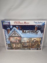 CHRISTMAS HOUSE White Mountain 1000 Piece Puzzle #1177 NEW SEALED - £14.36 GBP