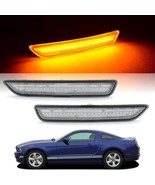 Clear Front Side White LED Marker Light Lens Pair For 2010 - 2014 Ford M... - $39.95