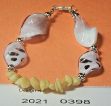 Coral Gemstone Bracelet, facilitates Creativity 0398 - £6.71 GBP