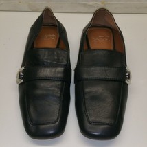 Franco Sarto Men&#39;s black leather Shoes, Size 6M, A- Valeres - £18.74 GBP