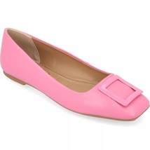 Journee Collection Women Ballet Flats Zimia Size US 6M Pink Faux Leather - £20.24 GBP