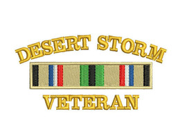 Desert Storm Veteran Army Military Embroidered Polo Shirt Embroidered Gift - £23.59 GBP