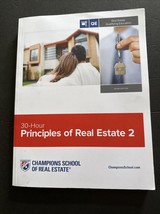 Champions School Of Real Estate Book 30-Hour Principles Of Real Estate 2... - $24.99