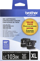 Brother - LC1032PKS XL High-Yield 2-Pack Ink Cartridges - Black - $64.59