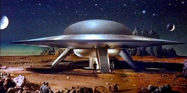 1956&#39;s FORBIDDEN PLANET C-57-D nighttime patrol color 6x10 scene - €5,60 EUR