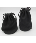 2 - Nikon Camera Lens Soft Pouch / Case Drawstring Pouch Black 4 1/4&quot; x ... - $19.14 CAD