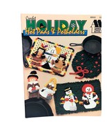 Vintage Crochet Holiday Hot Pads &amp; Potholders Pattern Book - $8.06