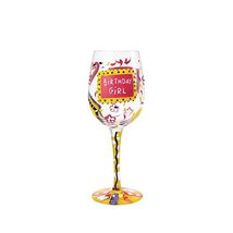 Designs by Lolita Queen For a Day Hand-painted Artisan Wine Glass, 15 oz. - £10.27 GBP