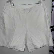 Eddie Bauer 100% cotton khaki shorts size 16 - £11.71 GBP