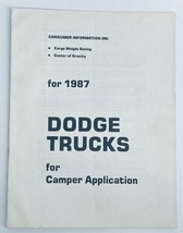 1987 Dodge Trucks Dealer Showroom Sales Brochure Guide Catalog - £15.03 GBP
