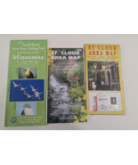 Lot of  Minnesota MN Maps , St. Cloud Area Map &amp; Audobon Birding Trail - $456.30 MXN