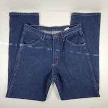 Rustler Jeans Mens Size 34 x 34 Dark Wash 100% Cotton Raw Denim Excellent   - £13.30 GBP