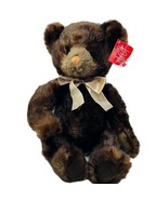 VINTAGE RUSS BERRIE Brown Teddy Bear Sienna Retired Edition New - £49.27 GBP