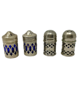 Vintage Apex EPNC England Cobalt Salt and Pepper Shakers 2 Sets - €16,27 EUR
