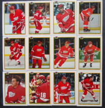 1990-91 Bowman Detroit Red Wings Team Set of 12 Hockey Cards - £4.70 GBP