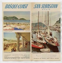 San Sebastian Spain &amp; Basque Coast Brochure Spas Sanctuaries Hostels 1950&#39;s - £22.08 GBP