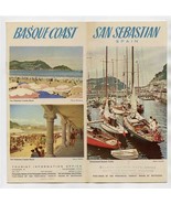 San Sebastian Spain &amp; Basque Coast Brochure Spas Sanctuaries Hostels 1950&#39;s - £21.83 GBP