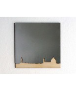 Modern Square Wall Mirror, Laser-Cut Acrylic and Wood with Florence Skyl... - $105.00