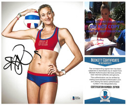 Kerri Walsh Jennings Olympic signed USA volleyball 8x10 photo proof Beck... - £85.44 GBP