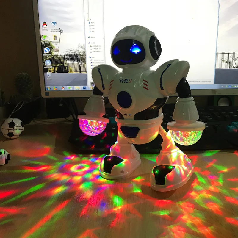 Popular And Popular Electric Dance Robot With Led Lights  Music  Children&#39;s - £23.44 GBP