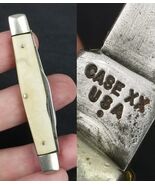 1979 CASE XX knife 92042 brown CRACKED ICE 1 dot double blade Old estate... - $83.60 CAD