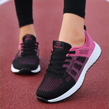 Sneakers Woman Shoes Flats Casual Ladies Shoes Women Lace-Up Mesh Light Breathab - £20.48 GBP