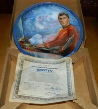 Classic Star Trek Scotty Ceramic Plate 1986 Ernst James Doohan Autograph... - $125.77