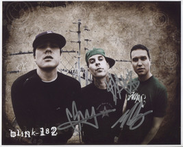 Blink 182 (Band) FULLY SIGNED 8&quot; x 10&quot; Photo + COA Lifetime Guarantee - £159.86 GBP
