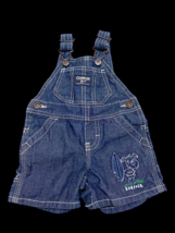 Vintage Oshkosh B’Gosh Overalls Boy Girl 3M Surfing Puppy Dog Shorts Den... - £24.40 GBP