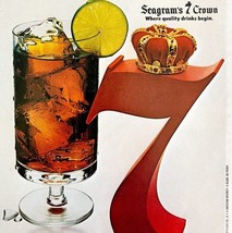 Seagram&#39;s 7 Crown And Cola 1979 Advertisement Distillery Alcohol DWKK3 - $560.03 MXN