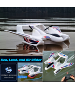 RC Airplane Floatplane Gyro Glider Sea Land Air Flight Amphibious Boat P... - $68.31 CAD