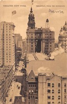 New York Città Broadway Dal Housetops ~ Cibo Serie #1006 Cartolina 1900s - £8.21 GBP
