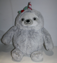 FAO Schwarz Sound Light Christmas Sloth Unicorn Soft Toy Gray Plush Stuffed 2022 - £20.32 GBP