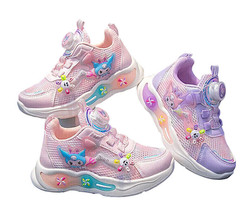 Kuromi Girls Sneakers Comfort Breathable Shoes Rotating Buckle Kids Trainers - £20.63 GBP+