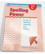 Spelling Power Teacher Guide Book C Grades 3 &amp; 4 Vocabulary Teachers Edi... - $10.94 CAD