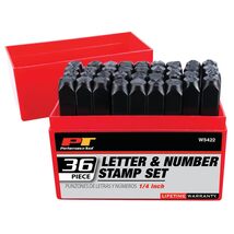 Performance Tool W5422 36-Piece Steel Letter/Number Stamping Set for Ide... - $43.53 CAD